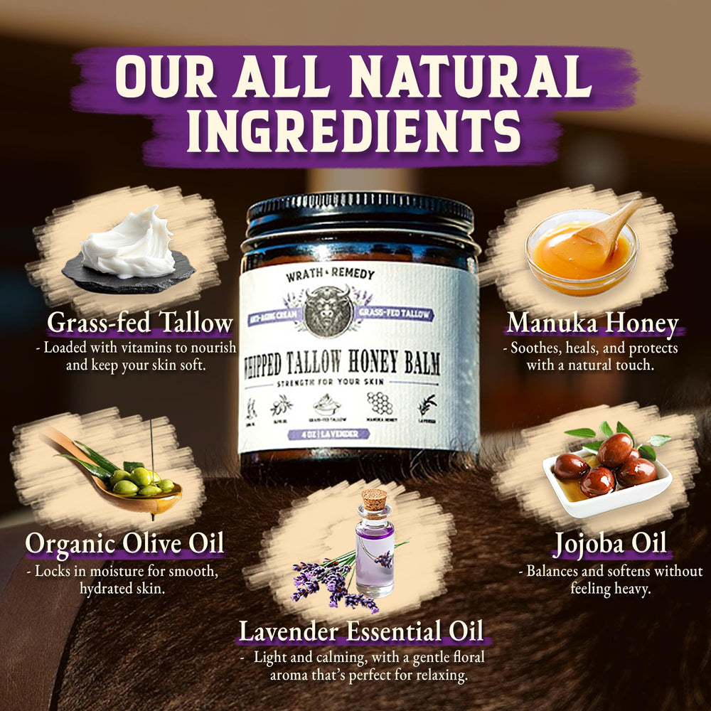 Wrath & Remedy ingrédients pâturage lavande: formulation naturelle issue de pâturage
