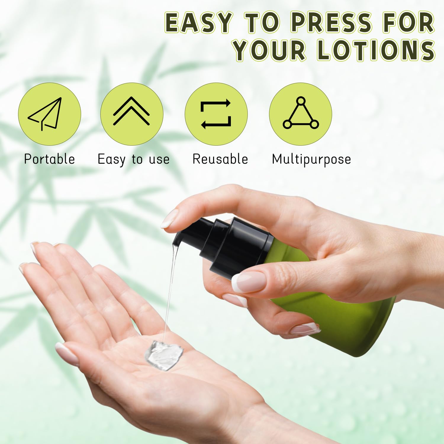 Mini Wresty 15 ml en verre avec pompe, transporte facile pour essences.