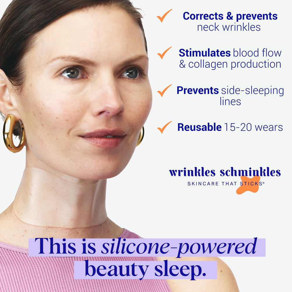 Confort et simplicité: patch Wrinkles Schminkles agit seul sur le cou.