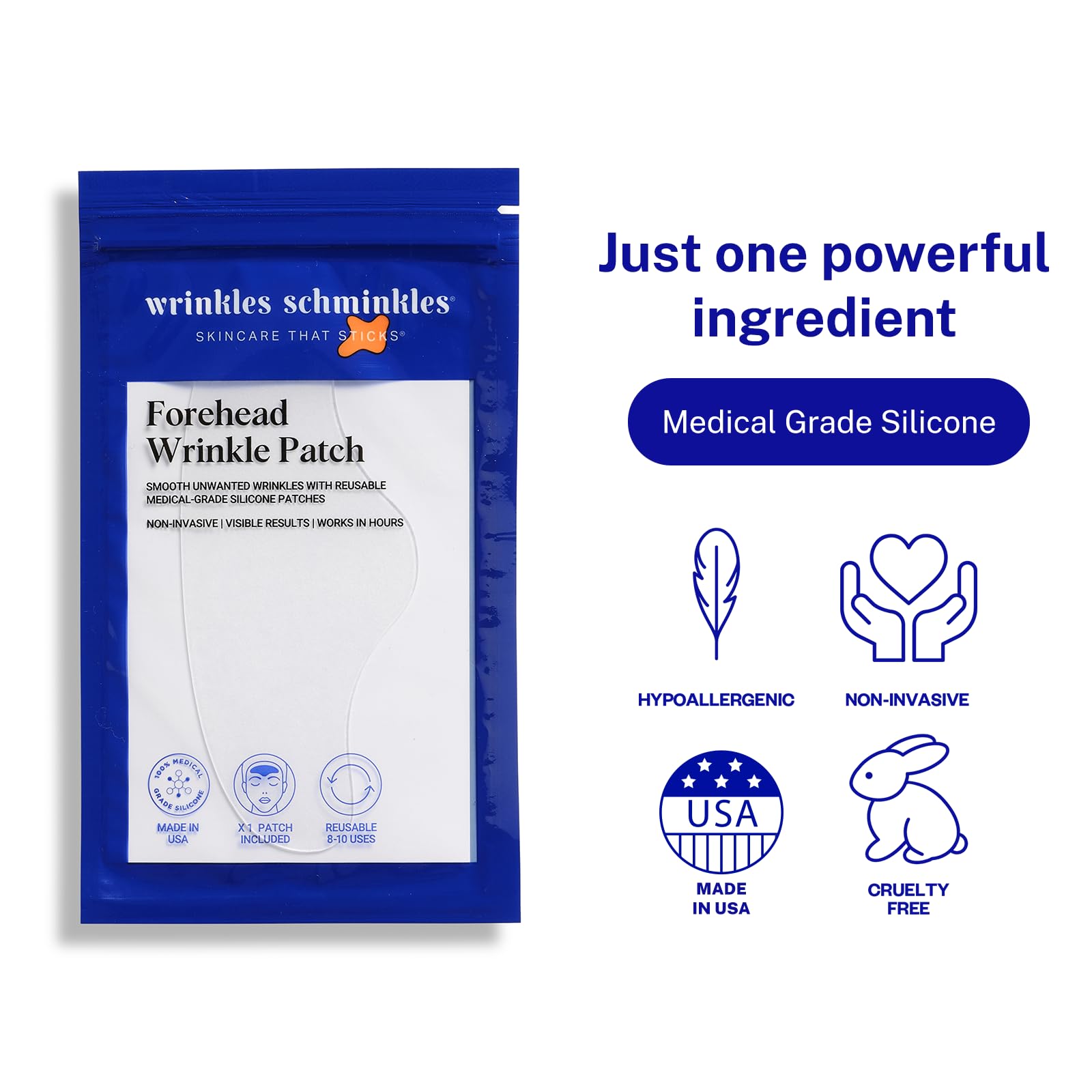 Patchs Wrinkles Schminkles hypoallergéniques adaptés aux peaux sensibles.