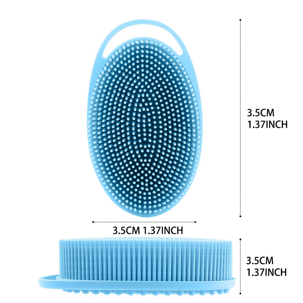 WRNZL gommage corps silicone 3-pack gris, douceur et massage ciblé du dos.
