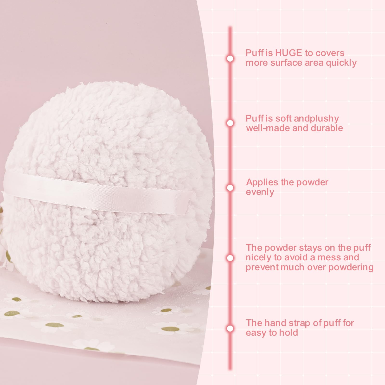 WSYUB puff capte poudre: absorption efficace et application précise.