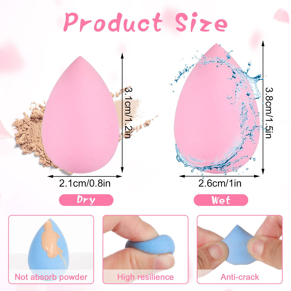 WSICSE éponges mini goutte d eau – dépose homogène du fond de teint.