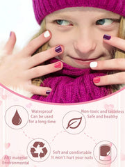 Adhésifs doubles Wsimily faciles à poser sur les ongles des enfants.