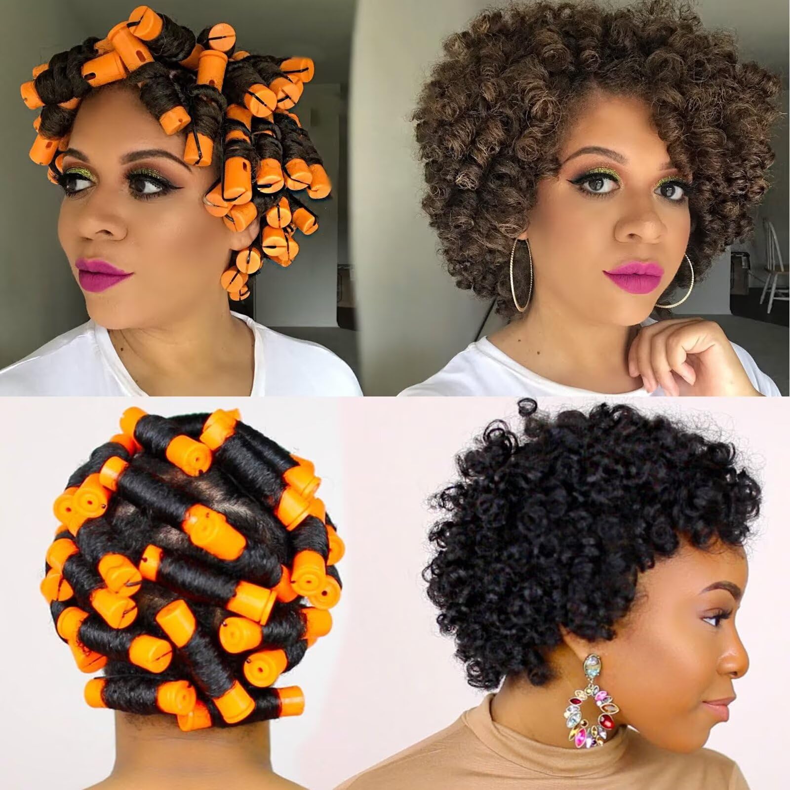 WSTAR capot et élastique – fixation sûre pour cheveux pendant le coiffage.