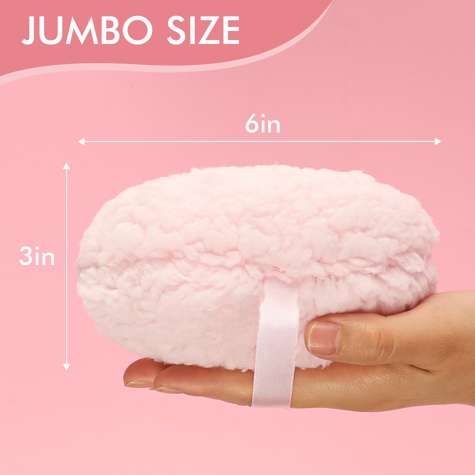 WSYUB Pouf poudre douce et luxueuse pour la peau