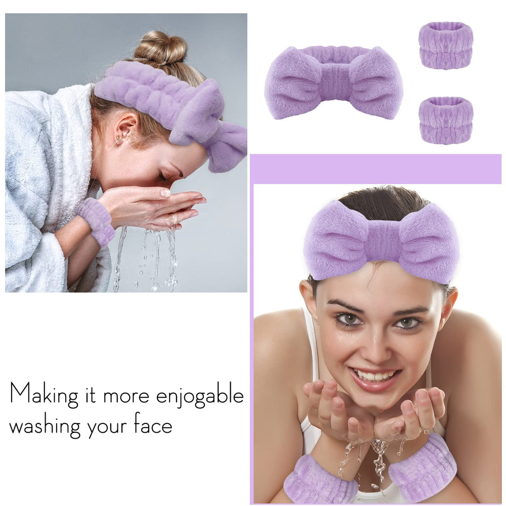 Bandeau WSYUB Spa avec noeud violet, ajout charmant et doux