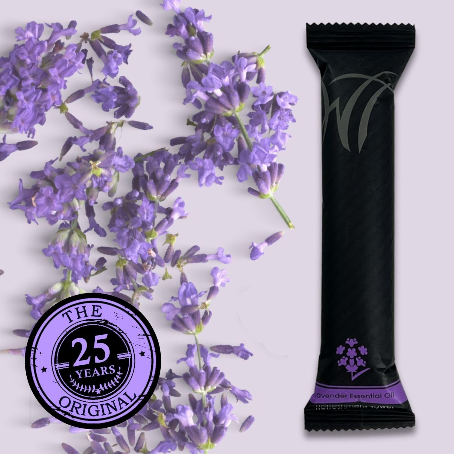 WT White Towel Services utilisation chaude ou froide lavande idéale spa et voyage
