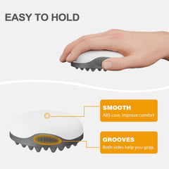 Brosse WTTORDE silicone gris – bandes antidérapantes assurant une prise en main sécurisée.