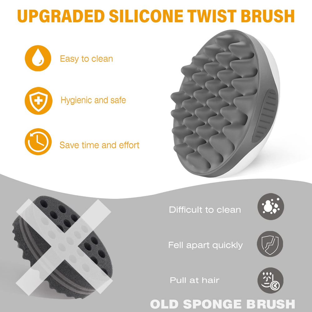 Brosse WTTORDE silicone gris – nettoyage simple et sans résidu.