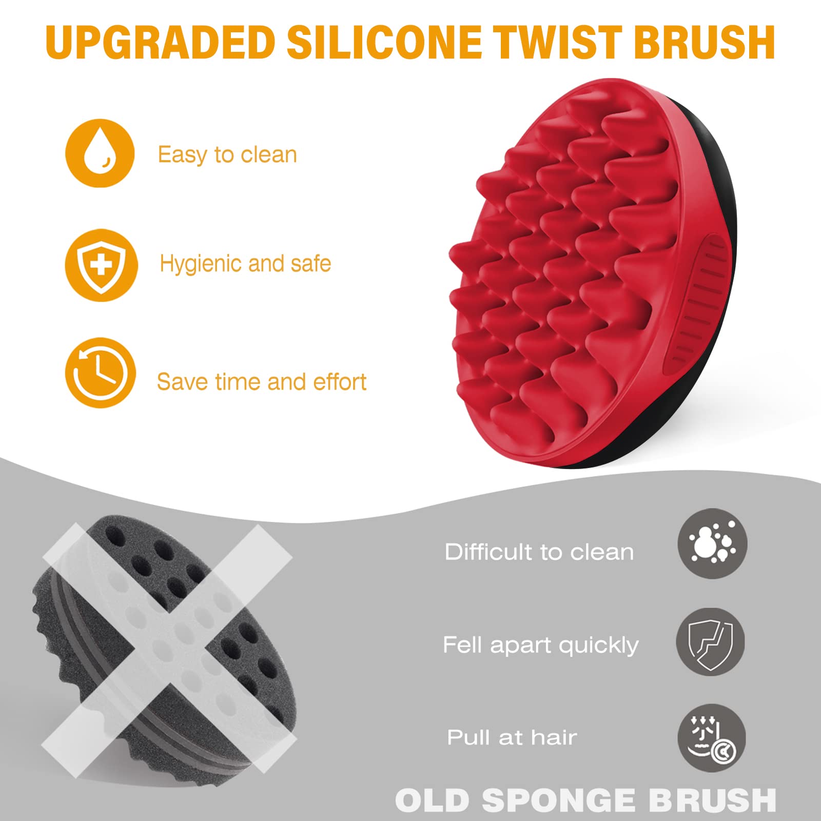 Utilisation des soins capillaires WTTORDE pour modeler rapidement les boucles.