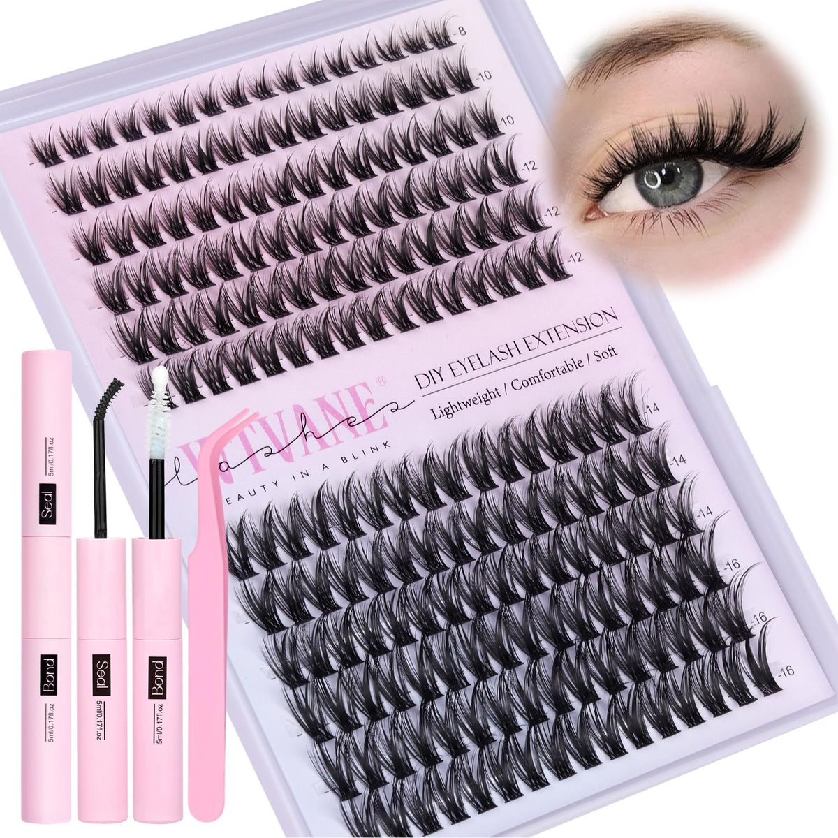 wtvane ensembles cils 8-16mm pour un rendu naturel et subtil.