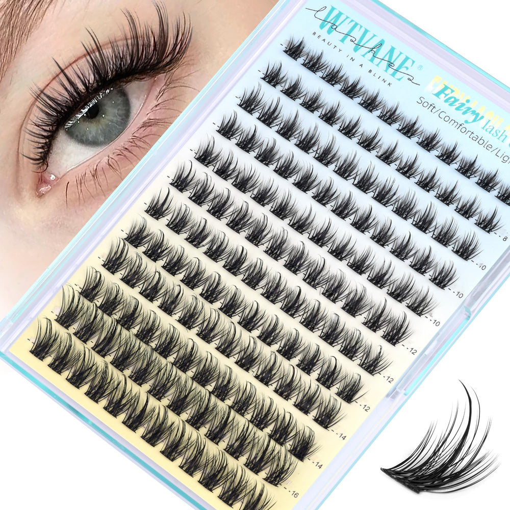 Cils fins et évasés Wtvane pour un volume en plume et naturel.