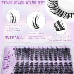 Wtvane extension naturelle cils: longueur et courbe naturelles.