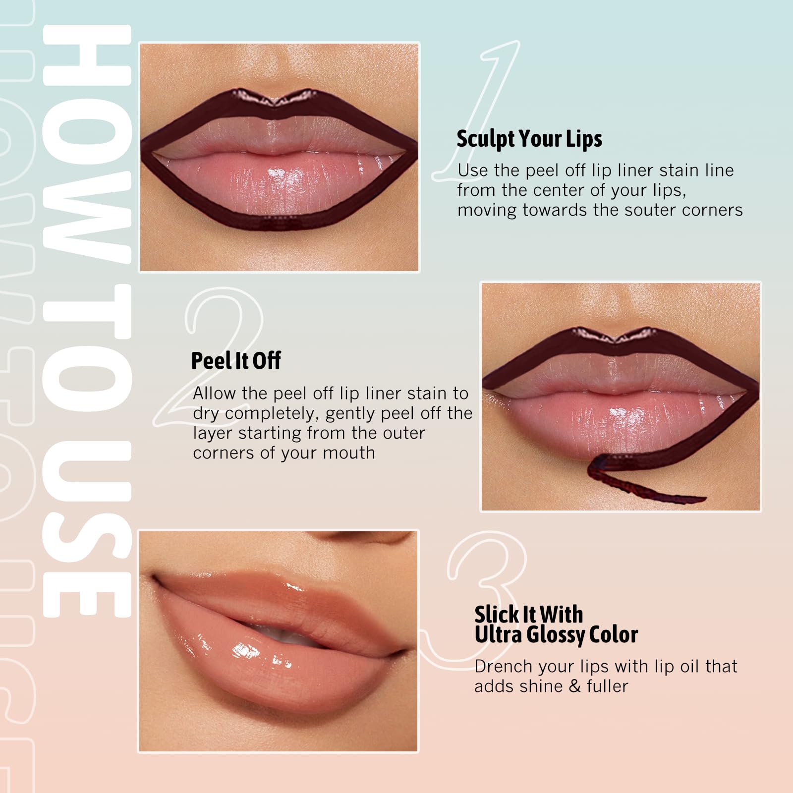 Wugbc anti-transfert lip stain résiste lors des repas et baisers.