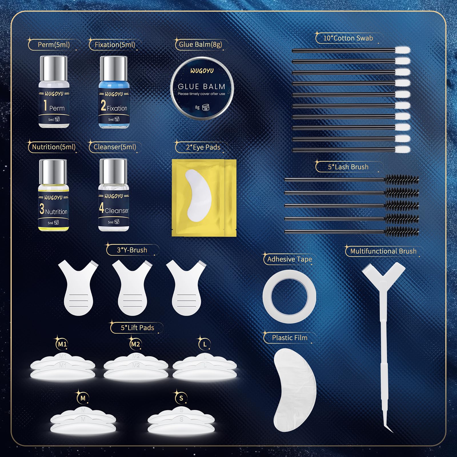WUGOYU colle et balm : préparation douce pour perm.