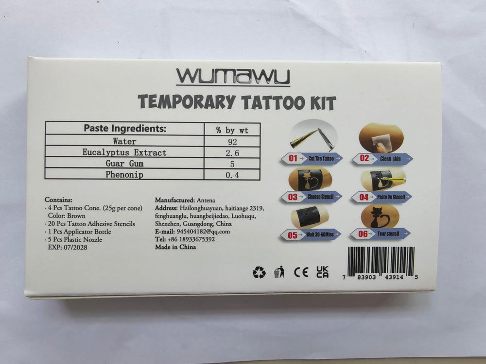 Tatouages temporaires Wumawu idéaux pour fêtes et été