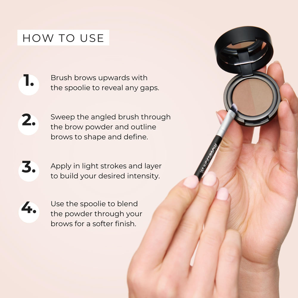 Format voyage compact de WUNDERBROW pour un look rapide n'importe où
