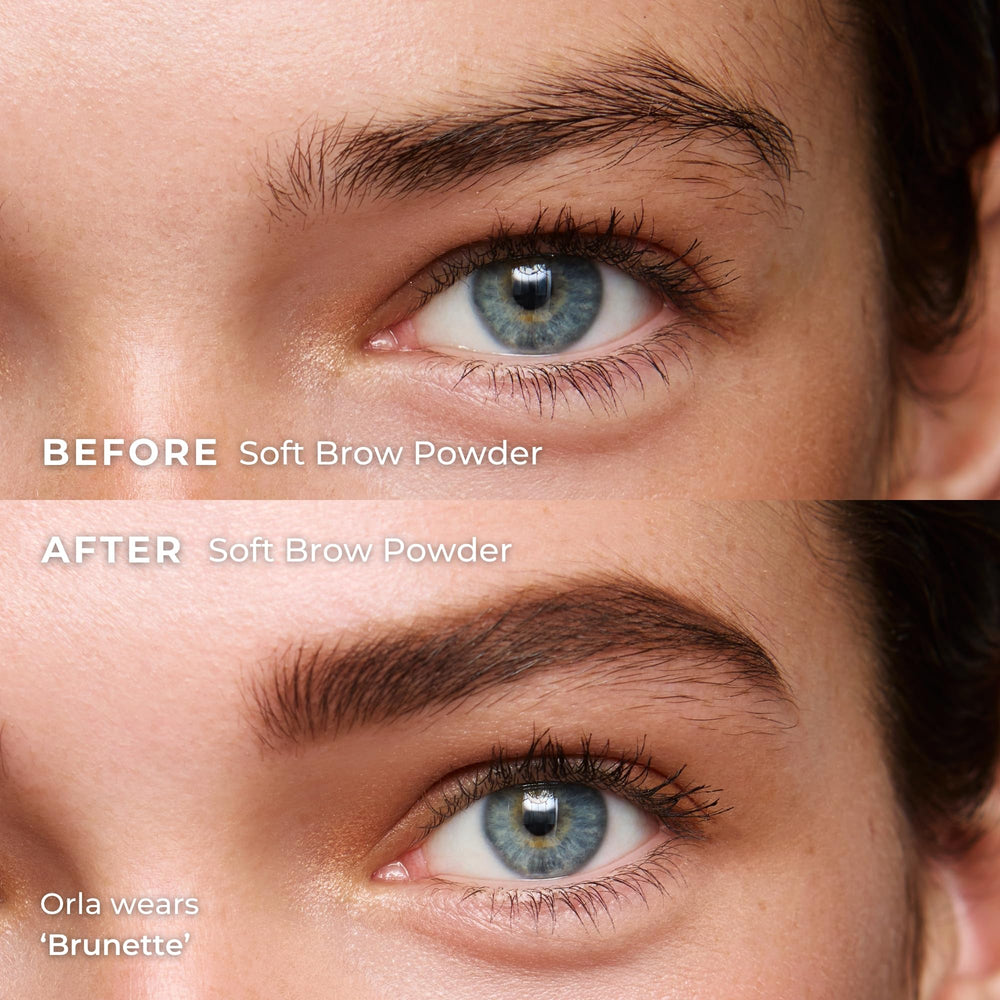 Pinceau double-face WUNDERBROW pour application précise.