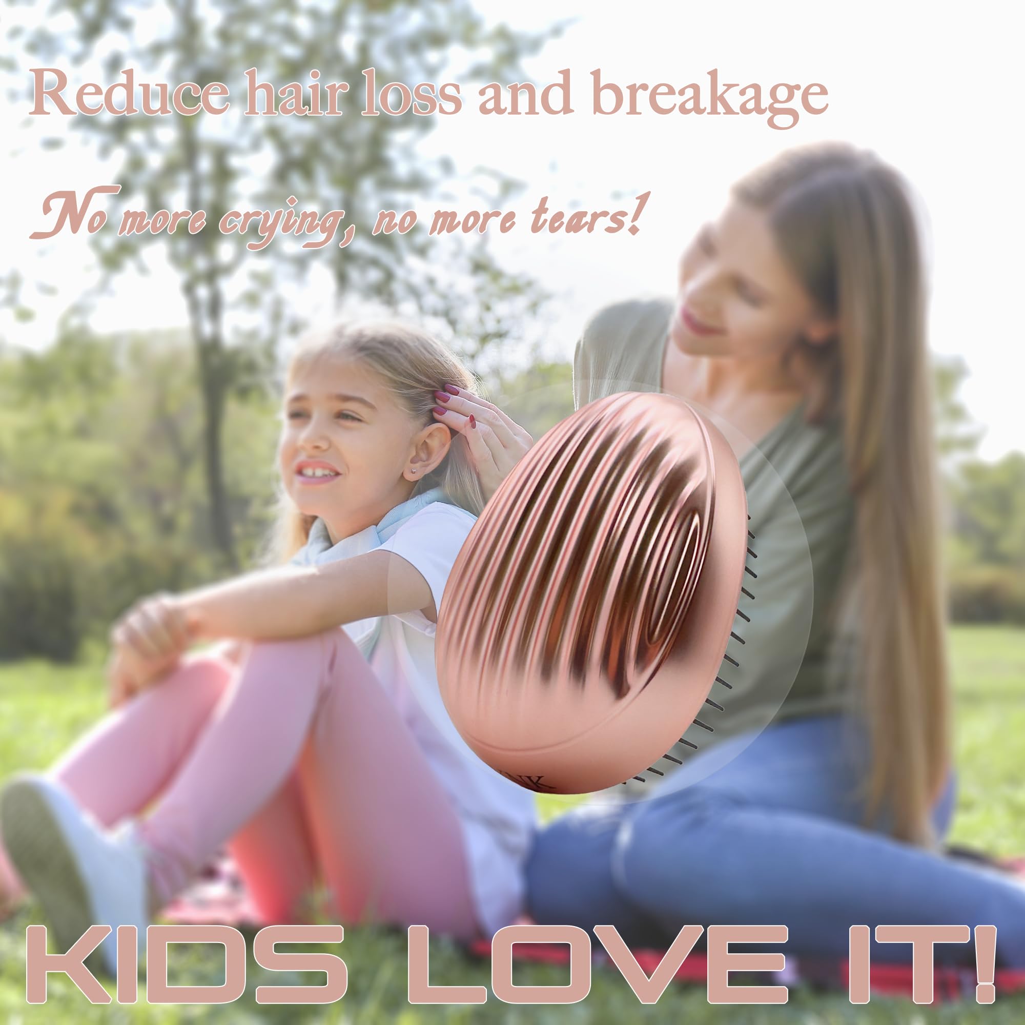Brosse WYNK démêlante mini pour cheveux bouclés, douceur et efficacité sans tirer.