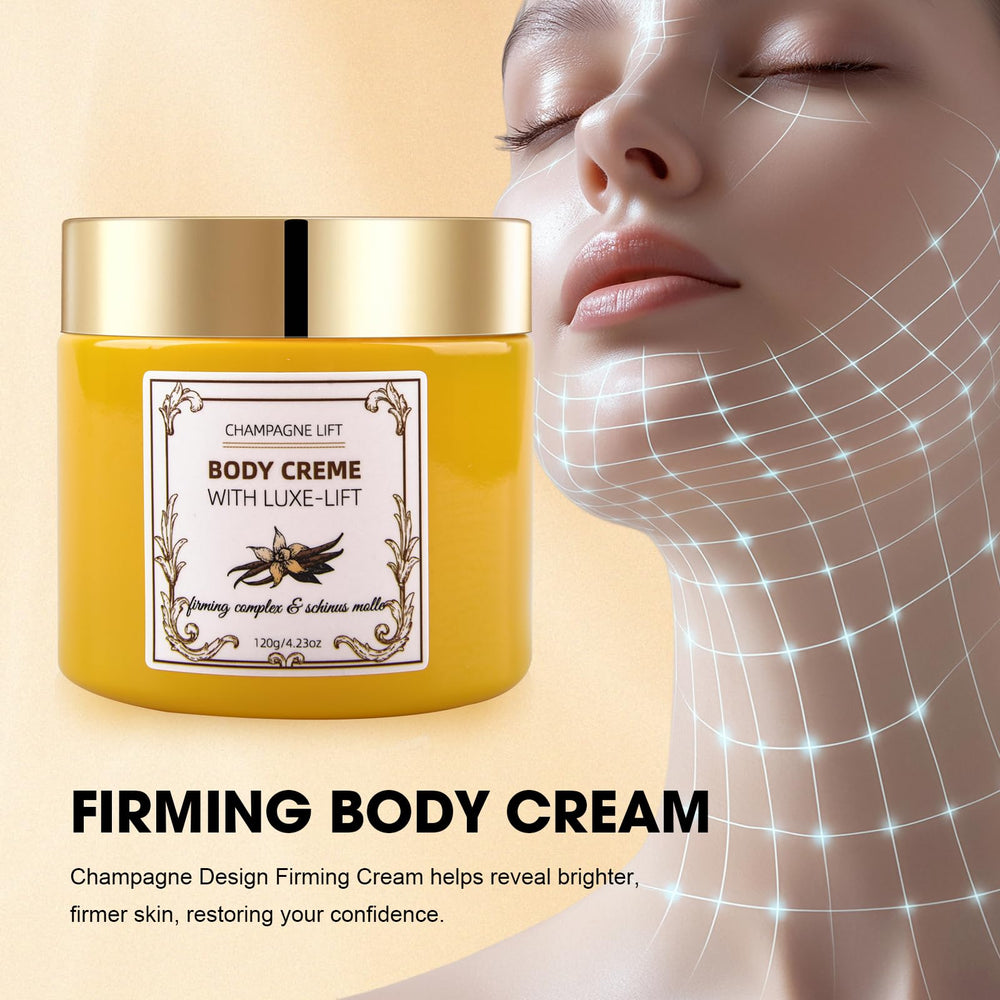 Xaninp Champagne Crème Corps – contouring ciblé pour bras et jambes plus fermes.