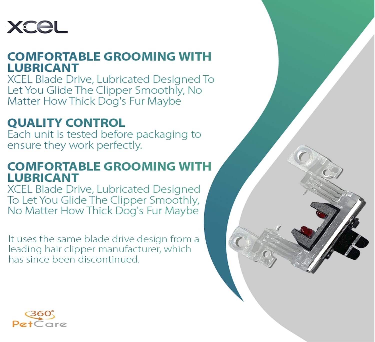 XCEL accessoire fiable pour remplacer la pièce des clippeurs Andis.