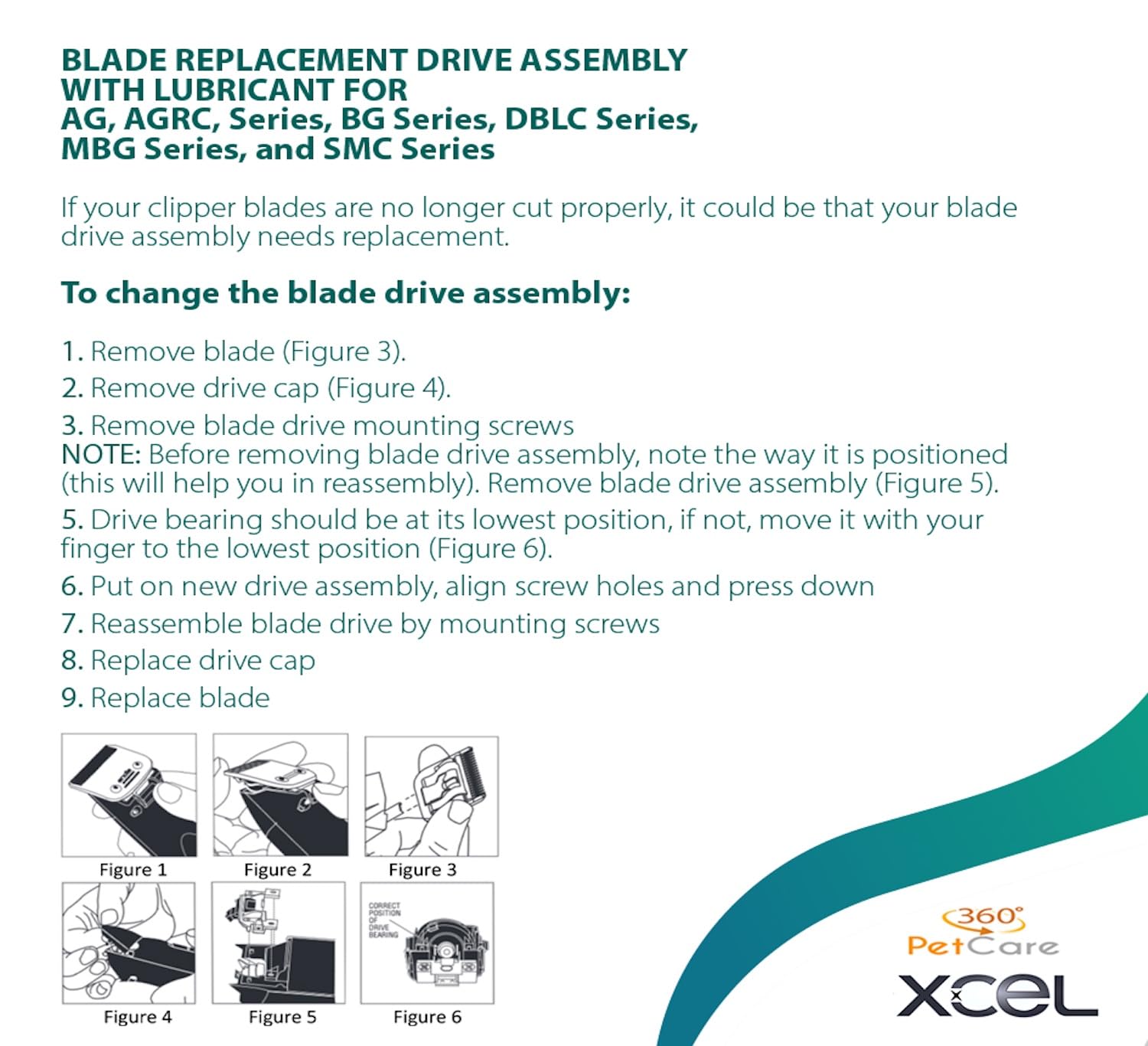 XCEL lot de 3 pièces pour remplacement pratique.