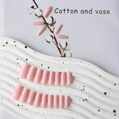XCREANDO ongles à coller rose, fini carré, tenue rapide pour soirée.