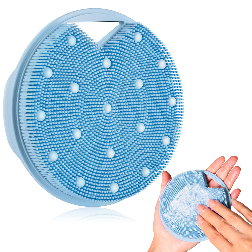 Gant gommage XCRUCC en silicone anti-zinc avec nœuds lourds pour exfolier en douceur.