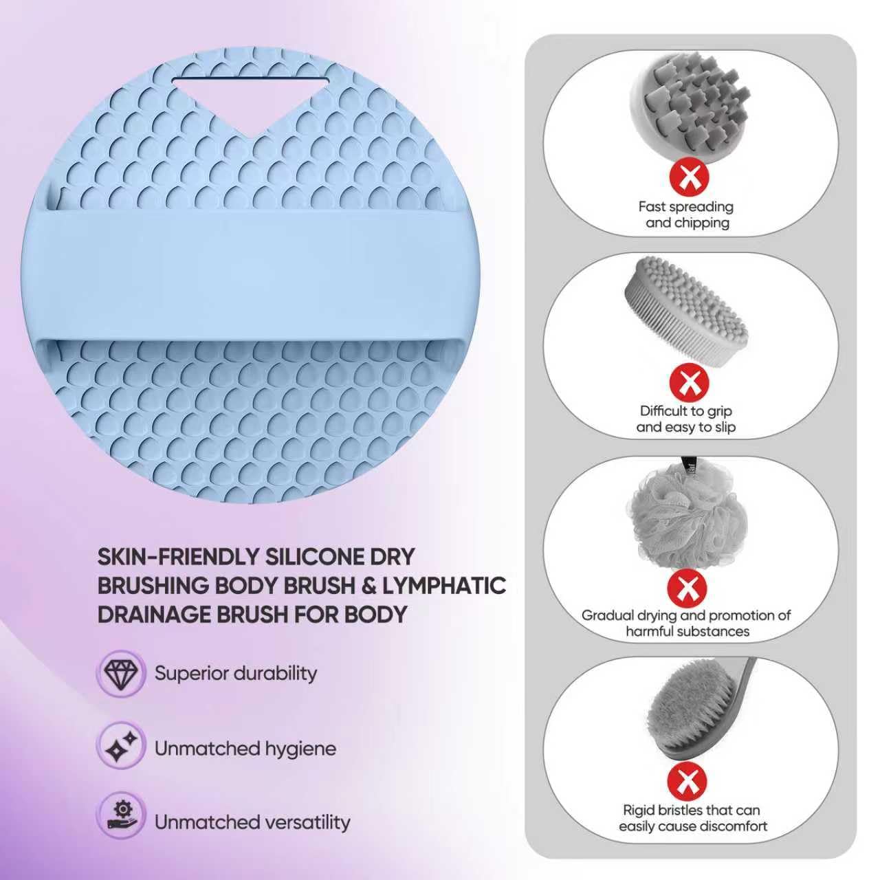 Utilisation sous la douche avec XCRUCC pour une expérience de soin douce.