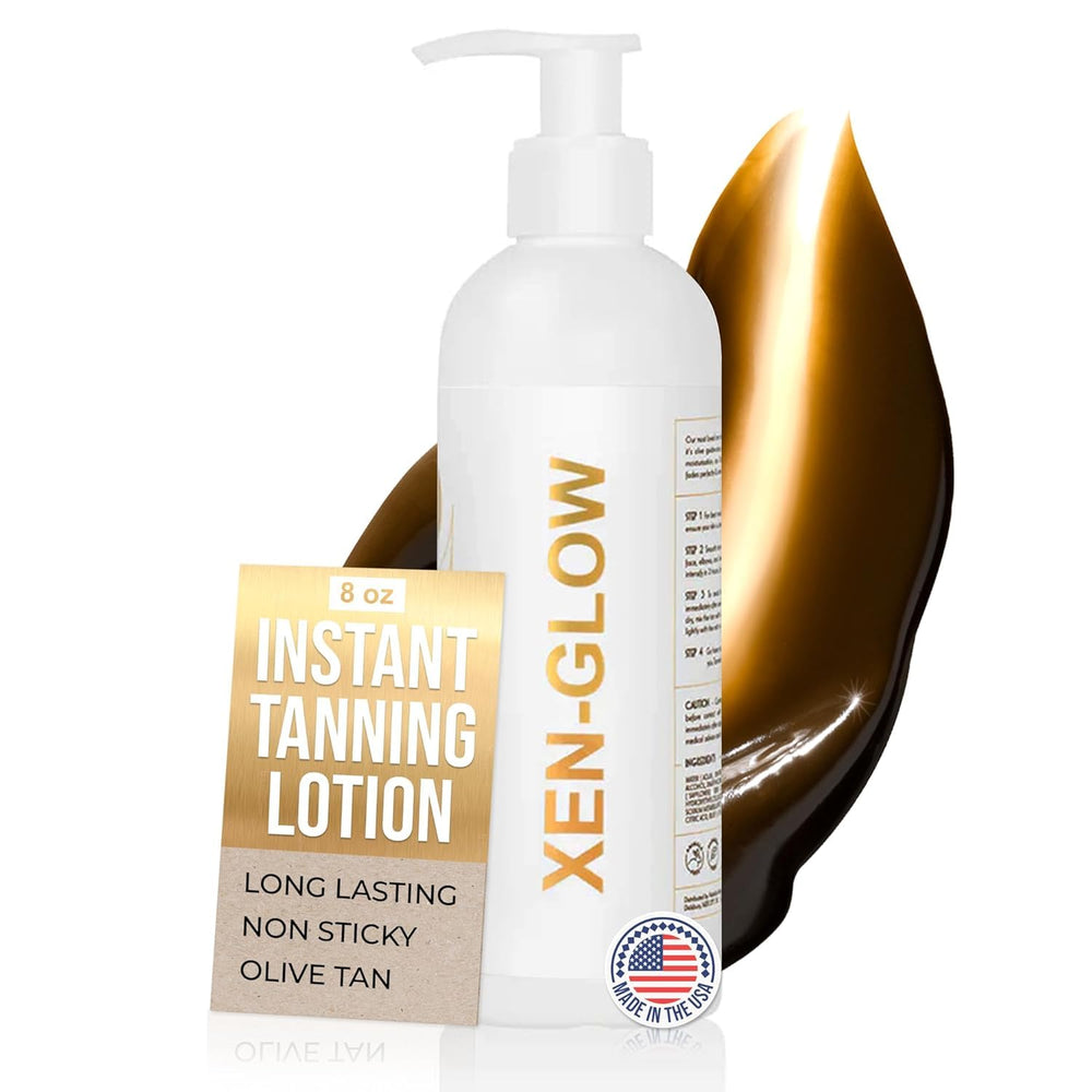 XEN-GLOW - Bouteille autobronzante visage et corps pour une couleur olive naturelle.