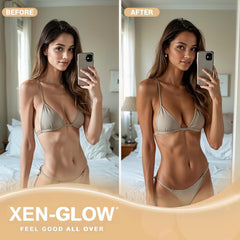 Texture créme autobronzante veloutée pour une application homogène avec XEN-GLOW.