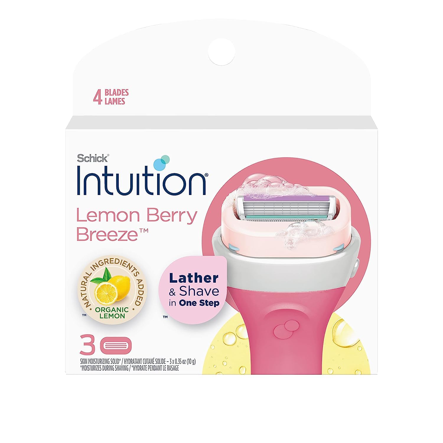 XFQUIJ Intuition cartouche rasoir citron hydratation immédiate
