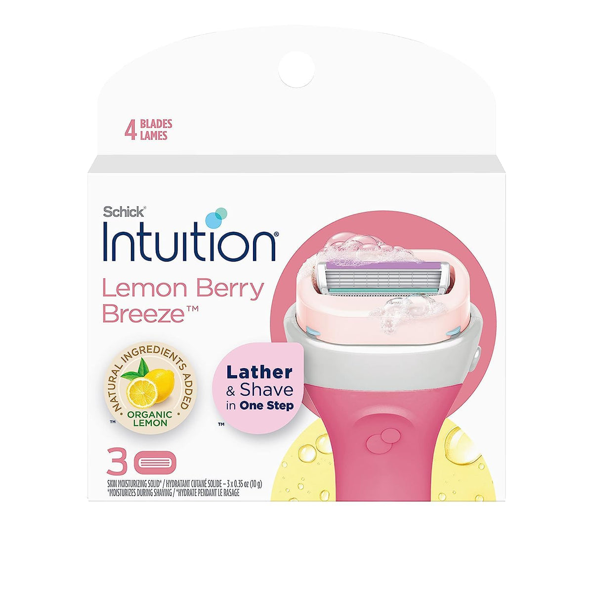 XFQUIJ Intuition cartouche rasoir citron hydratation immédiate