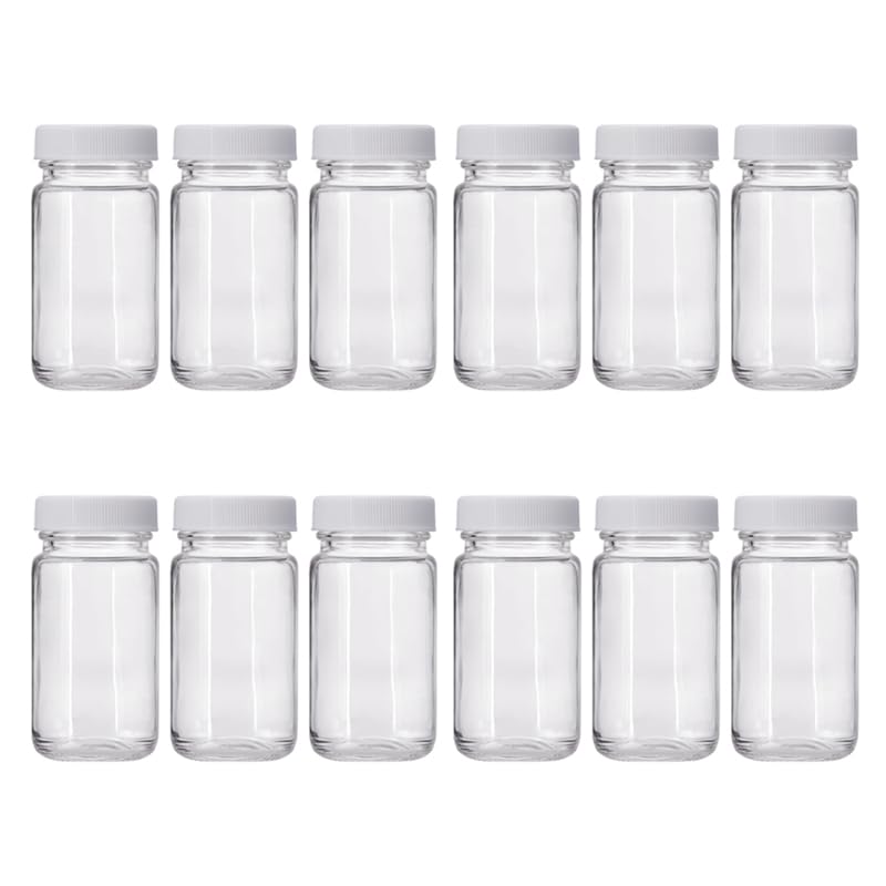 Bouteille XHPHAPACK shot 60 ml en verre clair avec capuchon, pratique pour boissons maison.