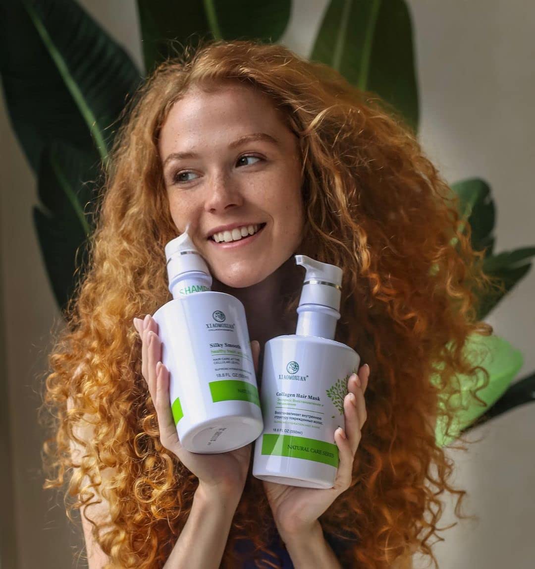 Cheveux plus brillants après utilisation du masque Xiaomoxuan