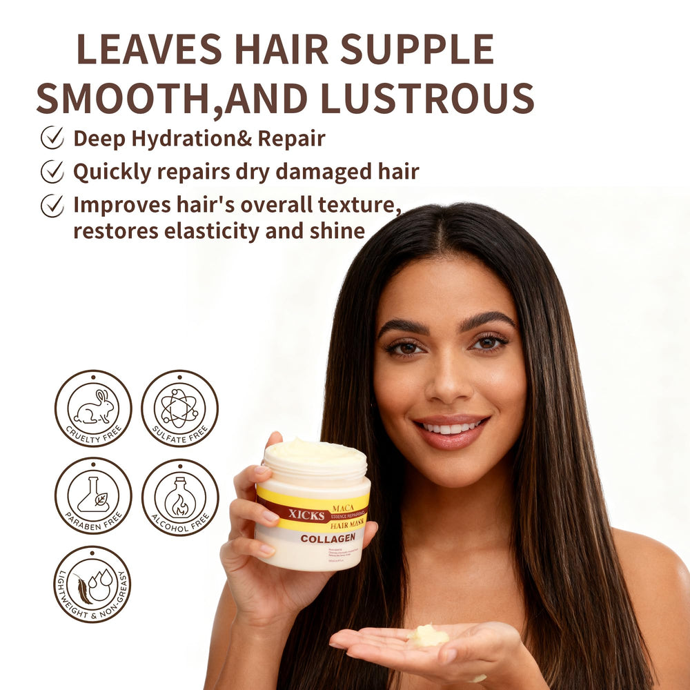 Xicks Coffret Soin Cheveux: duo réparateur présenté avec soin.