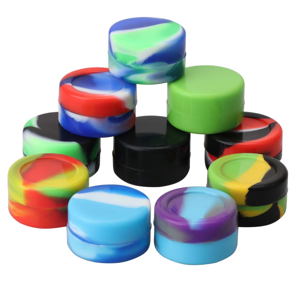 XIFEI contenants silicone cire 5ml bleu, pratique pour voyages et transport sans fuite