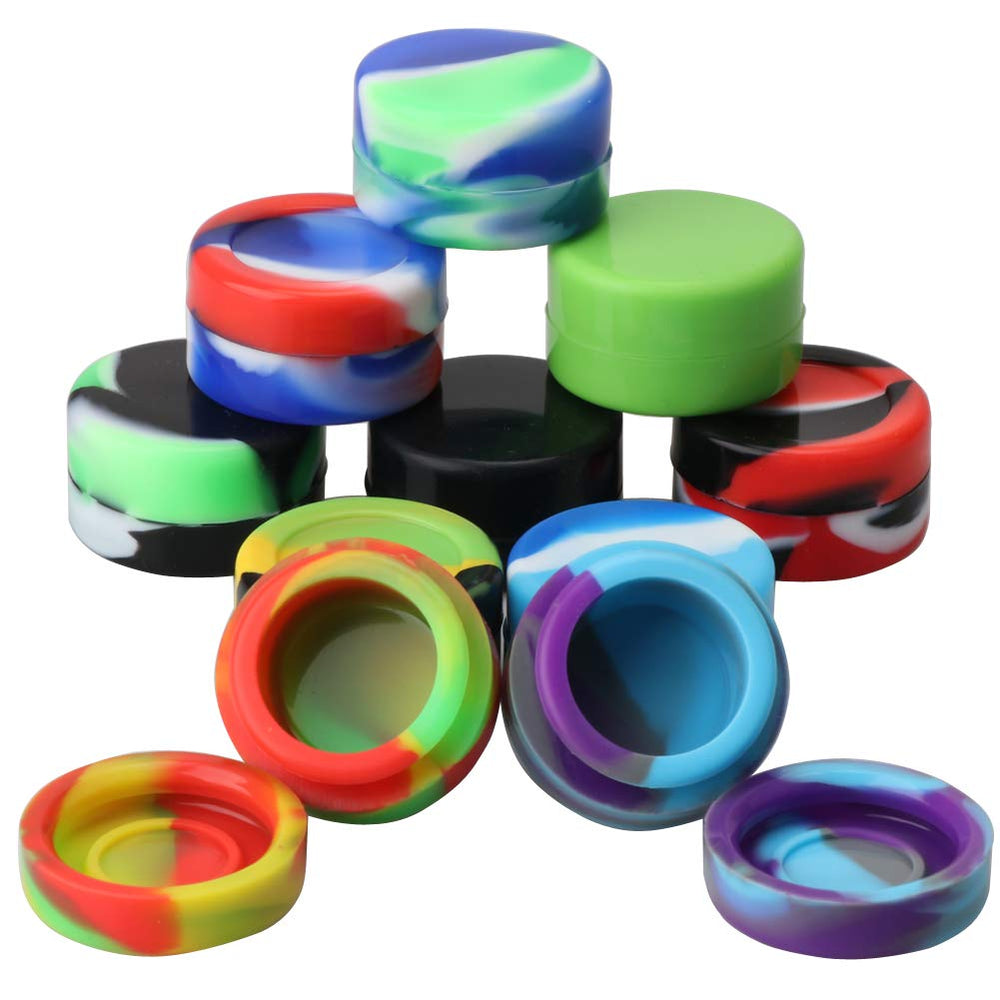 XIFEI contenants silicone cire 5ml rouge, rangement sûr et non collant