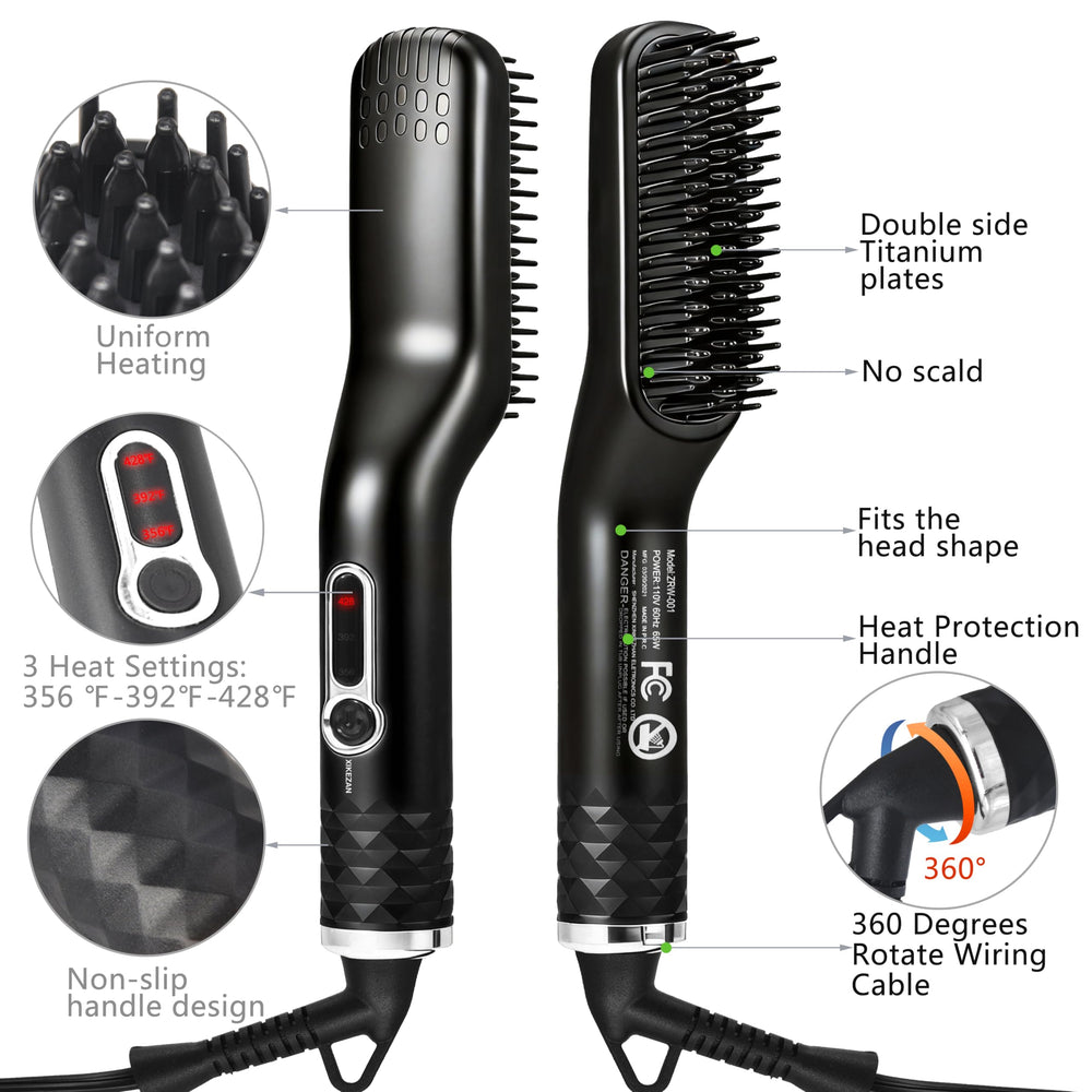 Xikezan lisseur barbe - cordon 360 pour flexibilité d’utilisation