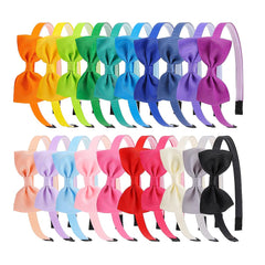 Bandeaux XIMA avec noeud multicolore, ensemble de 20 pièces pour petites filles.