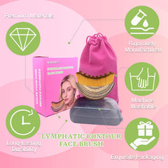 XINARIO brosse visage compacte et portable pour usage quotidien et déplacement.