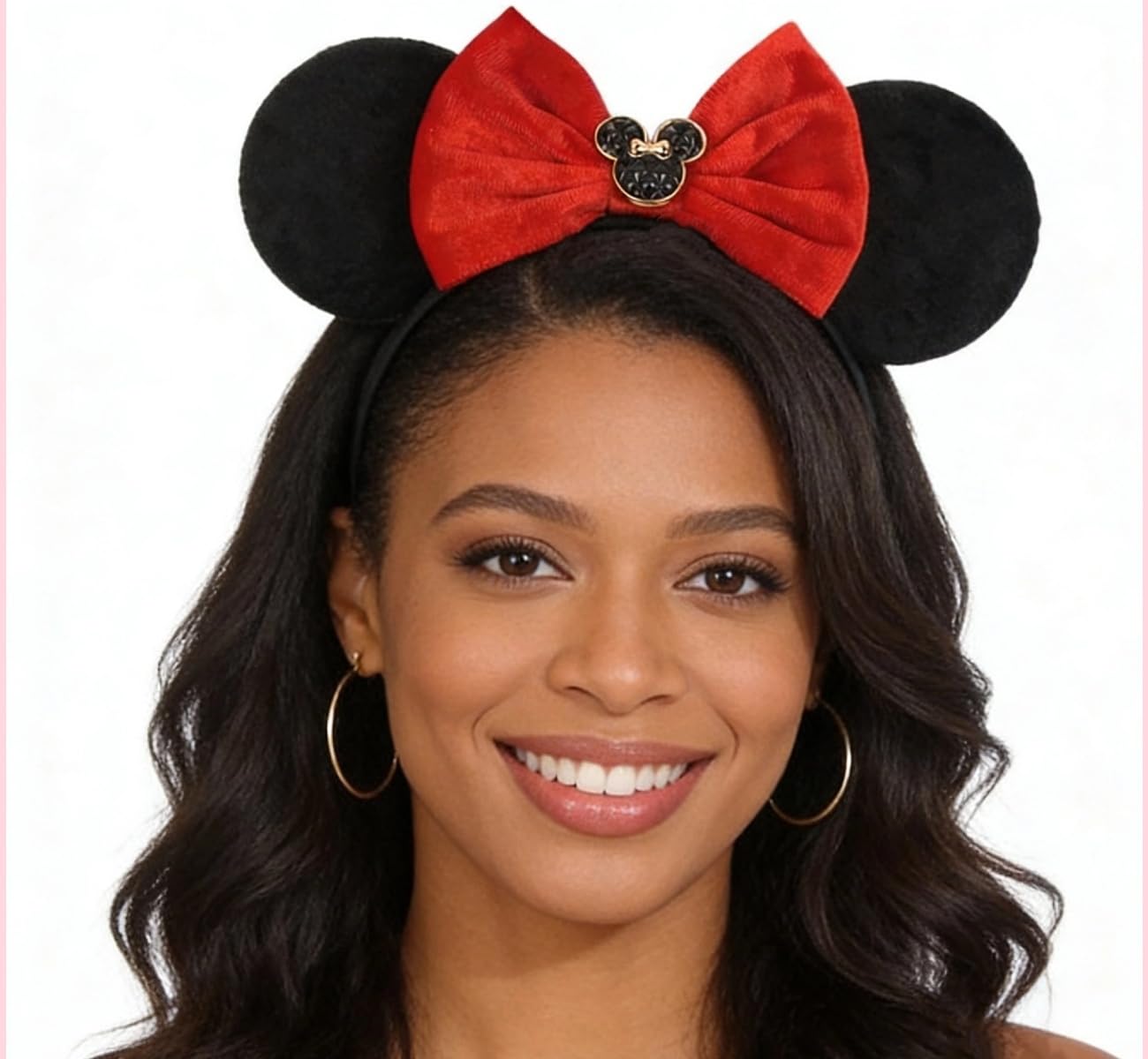 XINGKANG serre-tete oreilles souris noeud rouge confort durable pour costume