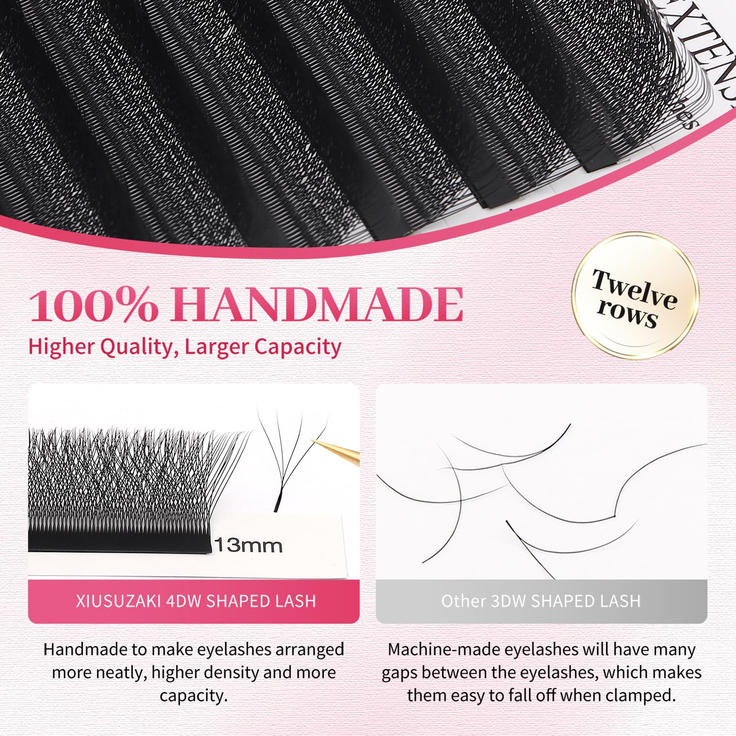 XIUSUZAKI extensions matte noir pour un look élégant et discret.