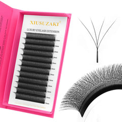 XIUSUZAKI extensions 4D en forme W, 0,07 mm, volume naturel.