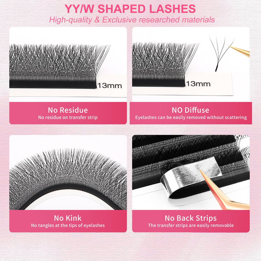 XIUSUZAKI extensions 4D en forme YY, application rapide et précise.