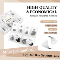 XIUSUZAKI volume mega, 600 fans pour un effet dramatique durable.