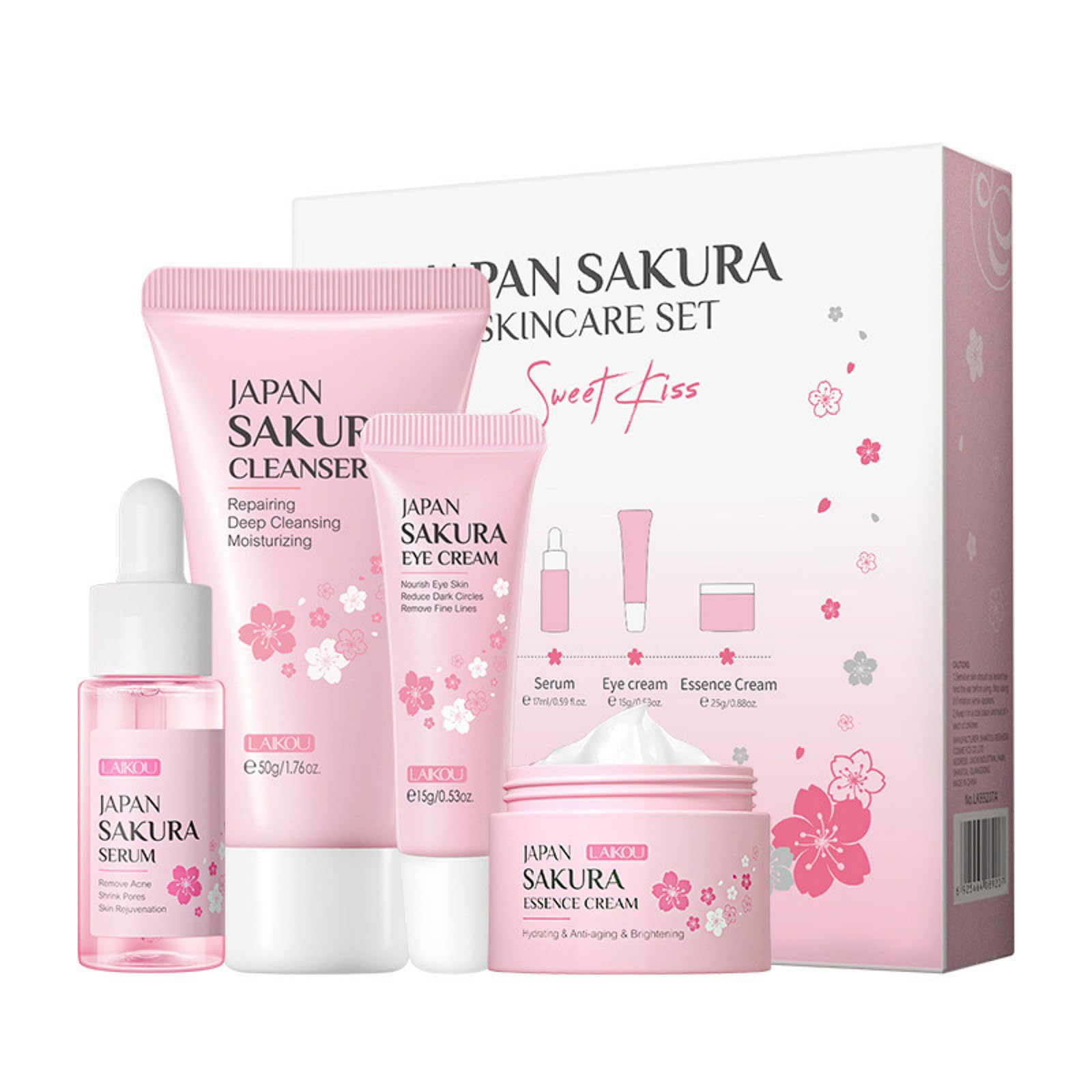 XJBD Sakura Nettoyant Hydratant en flacon pompe, démarrage en douceur de la routine.