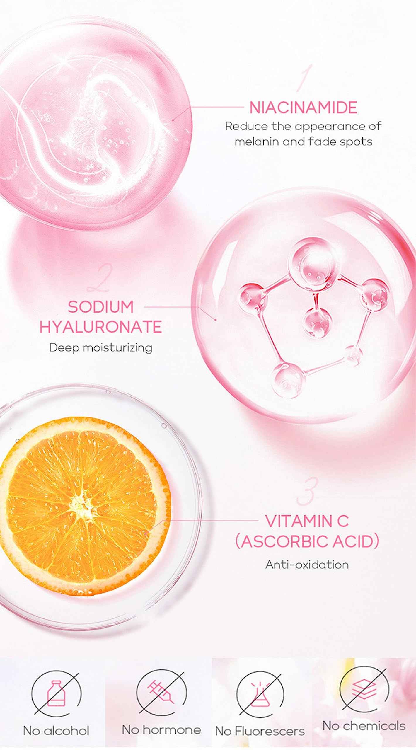 XJBD Sakura Sérum Anti-âge, flacon pompe, améliore texture et élasticité en douceur.