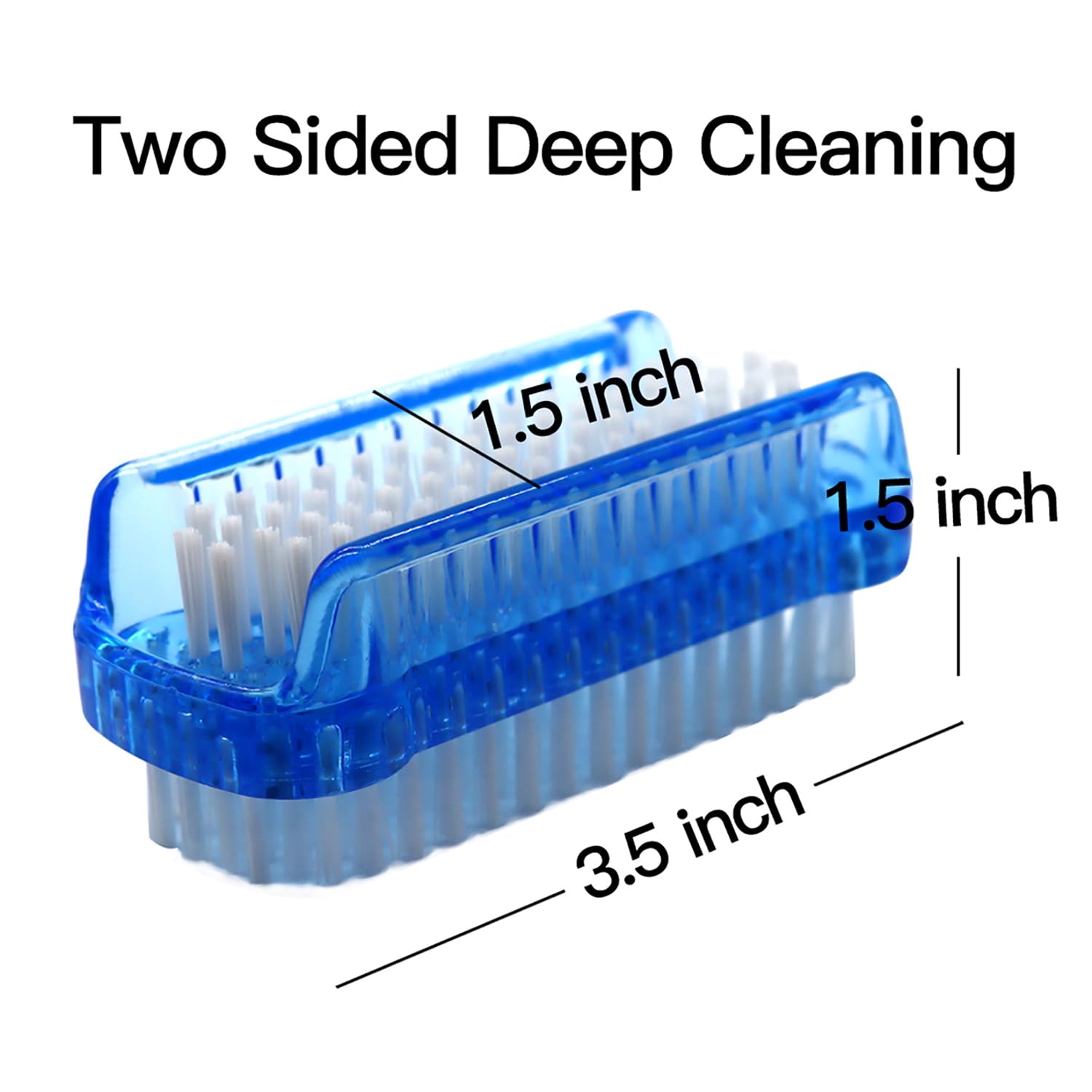 Brosse Xjinmin double face bleu, compacte pour le sac ou la valise.